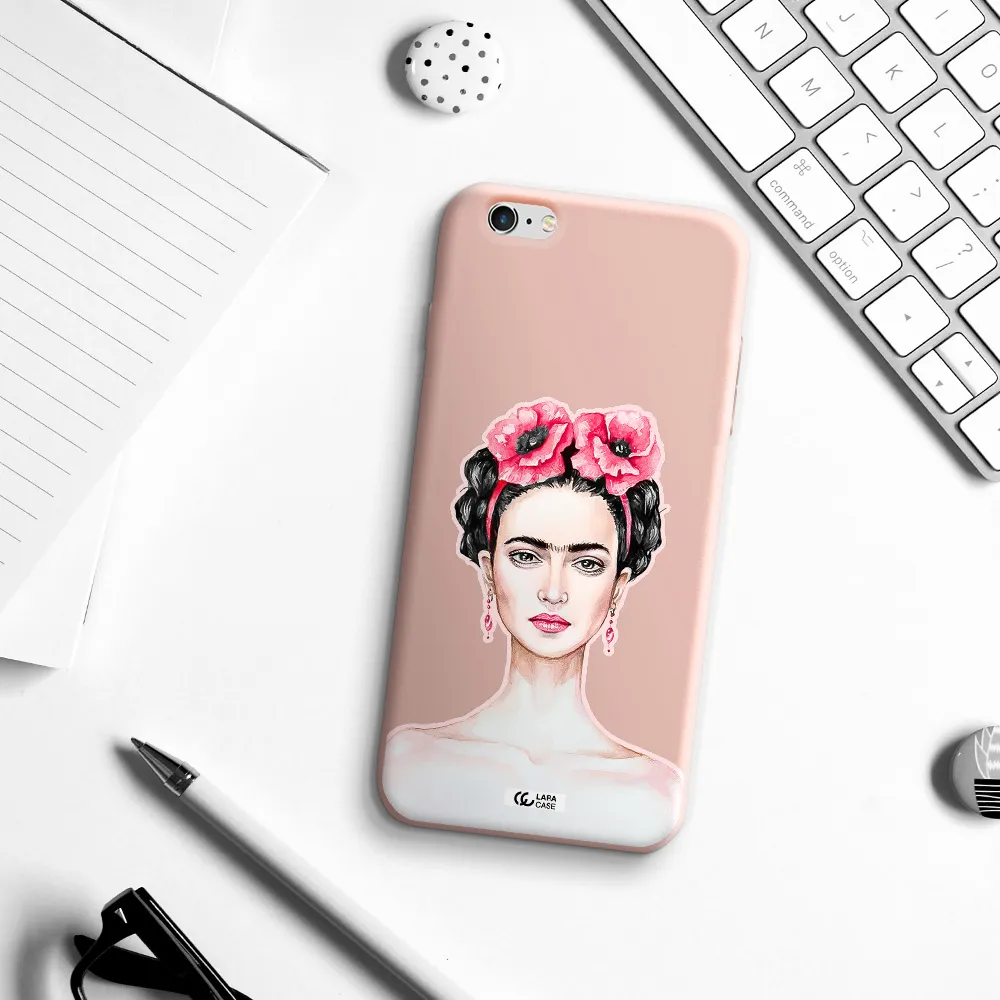 Ferida Watercolor Apple iPhone 6 plus Silicone pastel pink Case