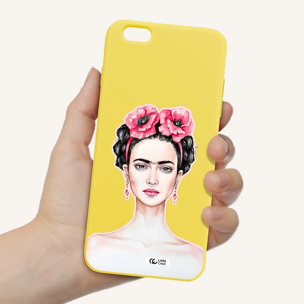 Ferida Watercolor Apple iPhone 6 s plus Silicone canary yellow Case
