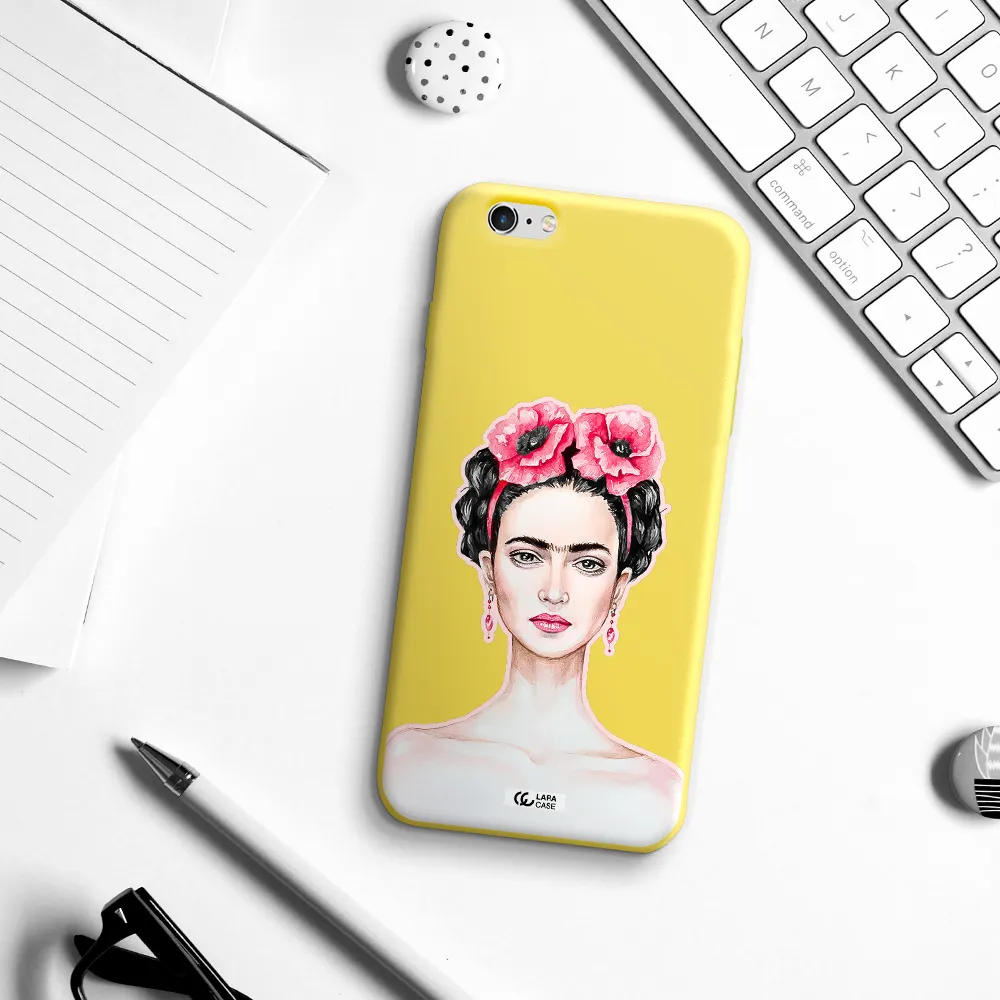 Ferida Watercolor Apple iPhone 6 s plus Silicone canary yellow Case