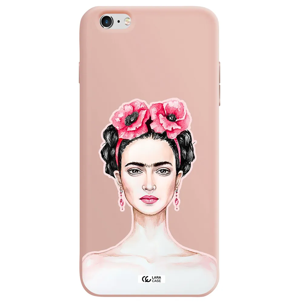 Ferida Watercolor Apple iPhone 6 s plus Silicone pastel pink Case