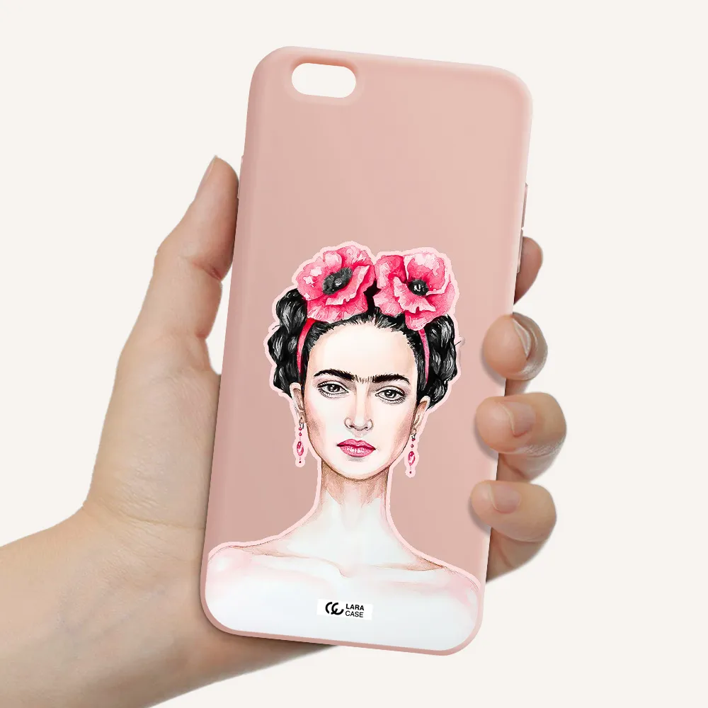 Ferida Watercolor Apple iPhone 6 s plus Silicone pastel pink Case