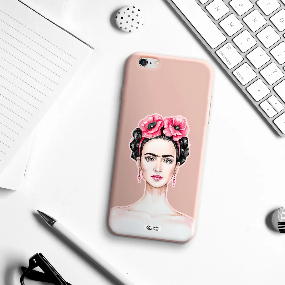 Ferida Watercolor Apple iPhone 6 s plus Silicone pastel pink Case