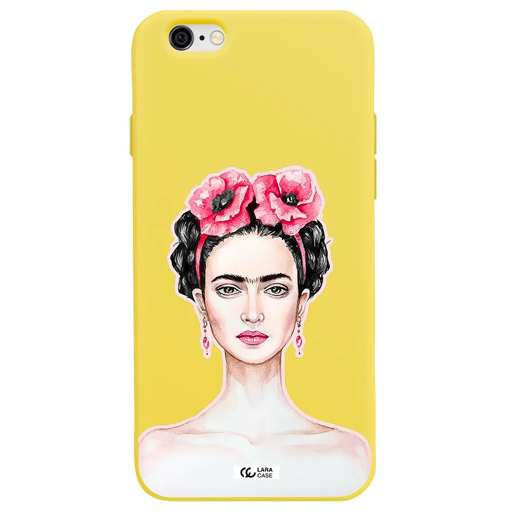 Ferida Watercolor Apple iPhone 6 Silicone canary yellow Case