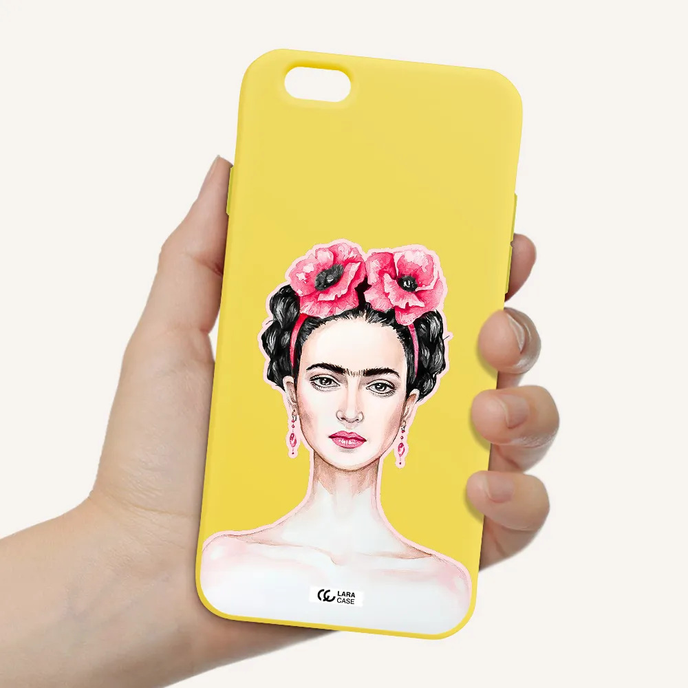 Ferida Watercolor Apple iPhone 6 Silicone canary yellow Case