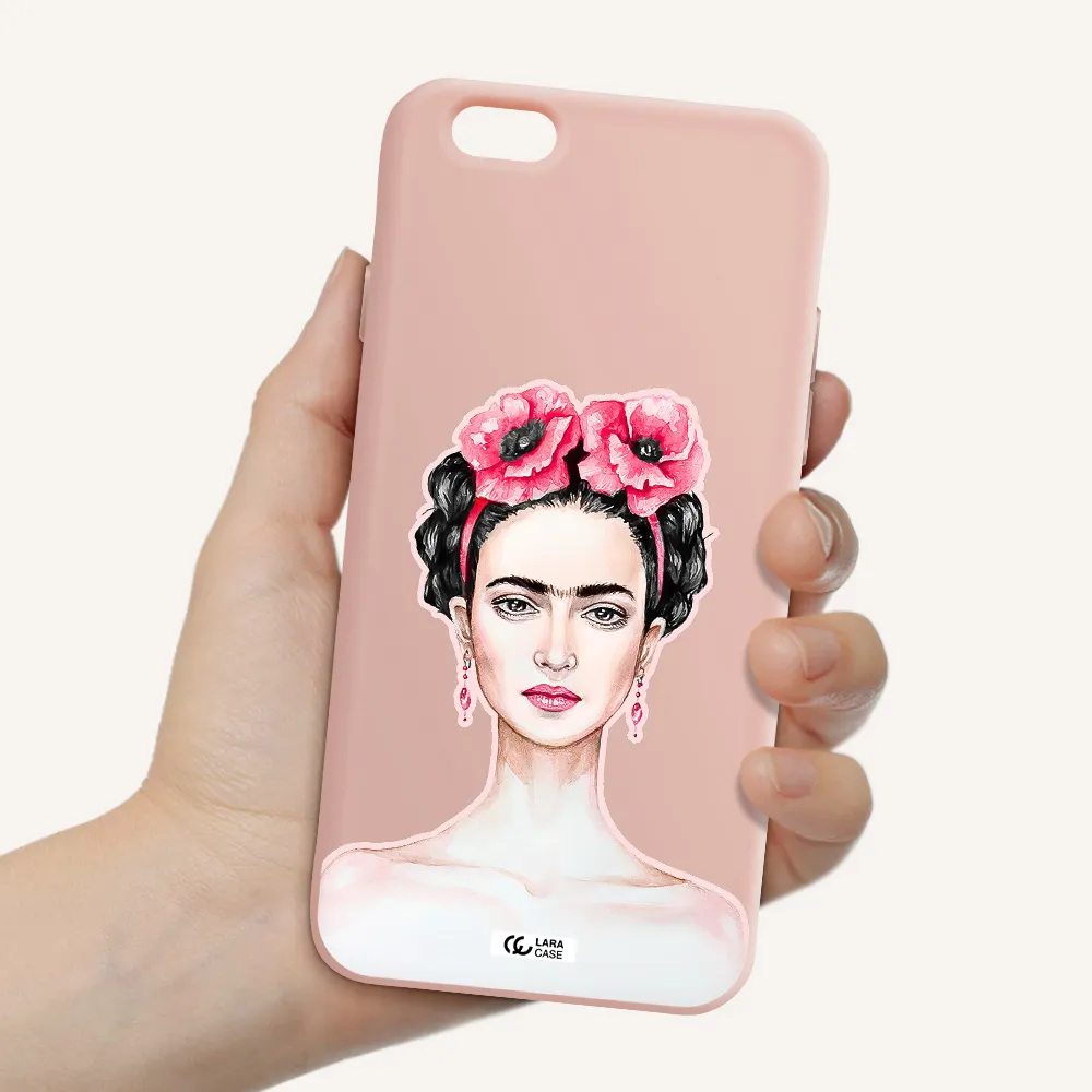 Ferida Watercolor Apple iPhone 6 Silicone pastel pink Case