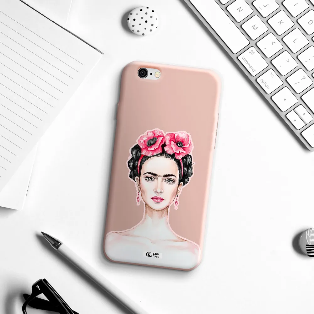 Ferida Watercolor Apple iPhone 6 Silicone pastel pink Case