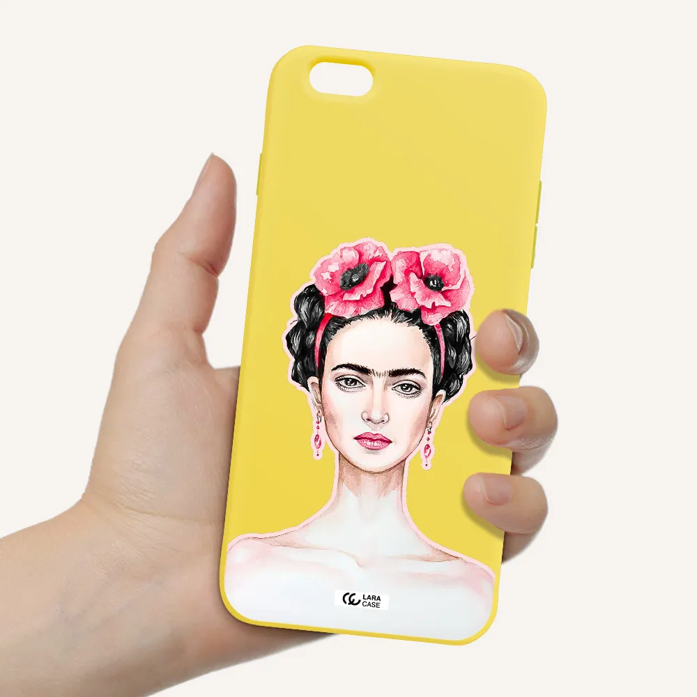 Ferida Watercolor Apple iPhone 6S Silicone canary yellow Case