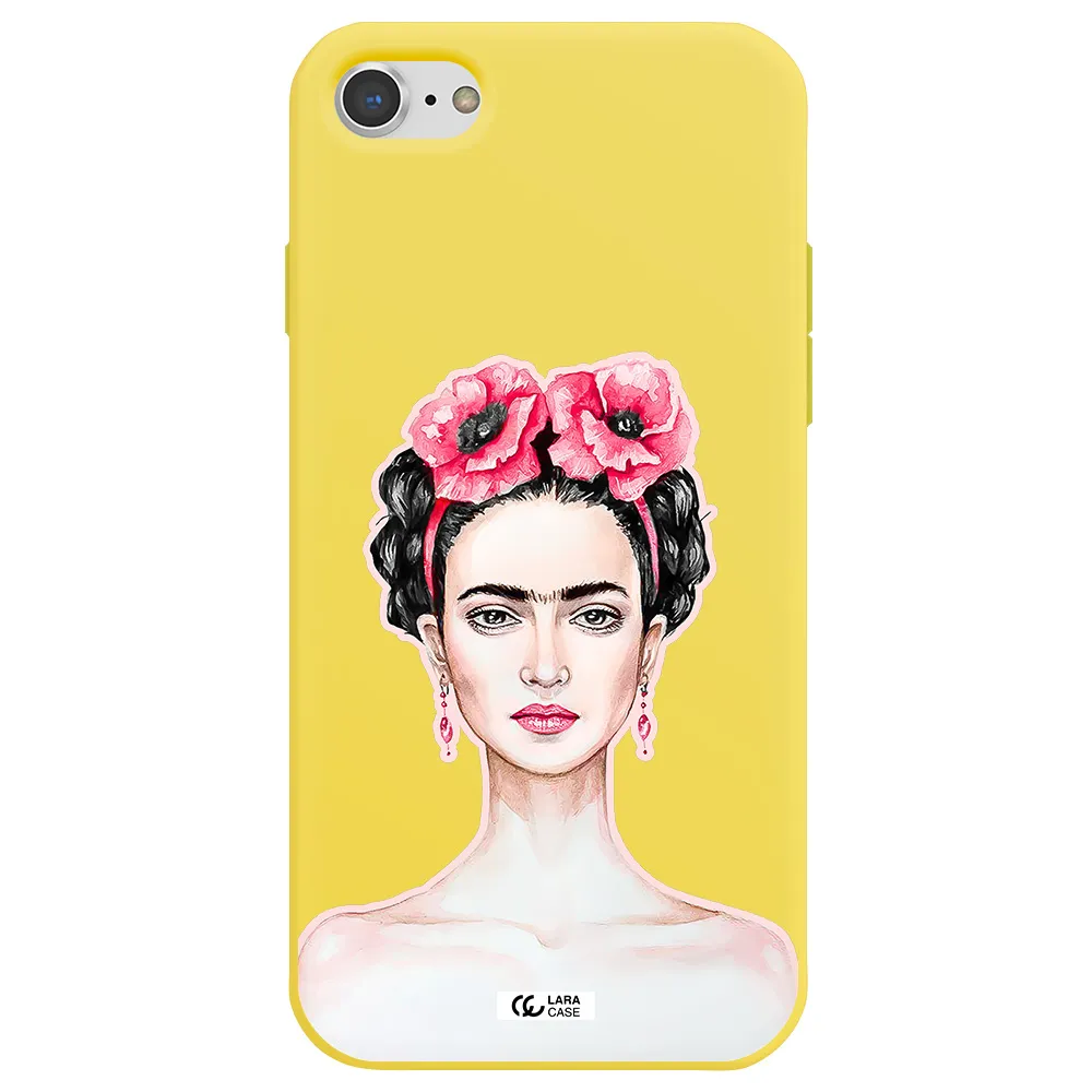 Ferida Watercolor Apple iPhone 7 Silicone canary yellow Case