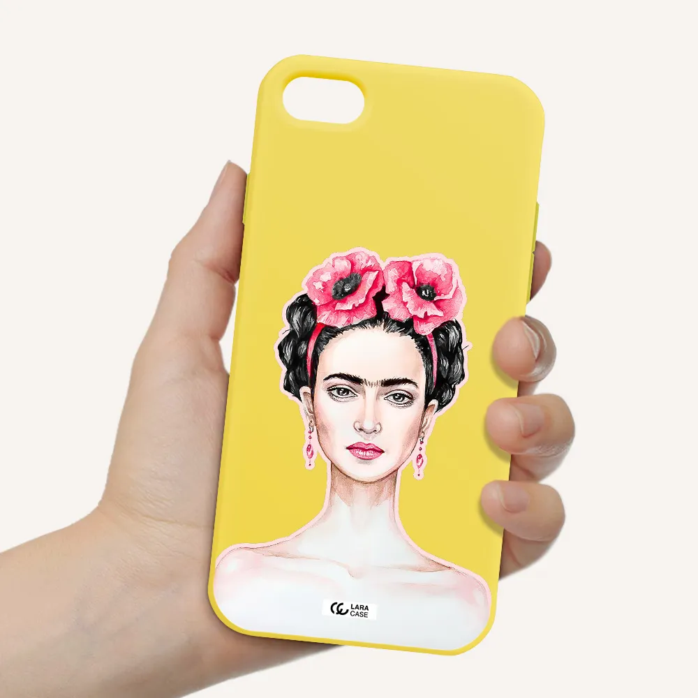 Ferida Watercolor Apple iPhone 7 Silicone canary yellow Case