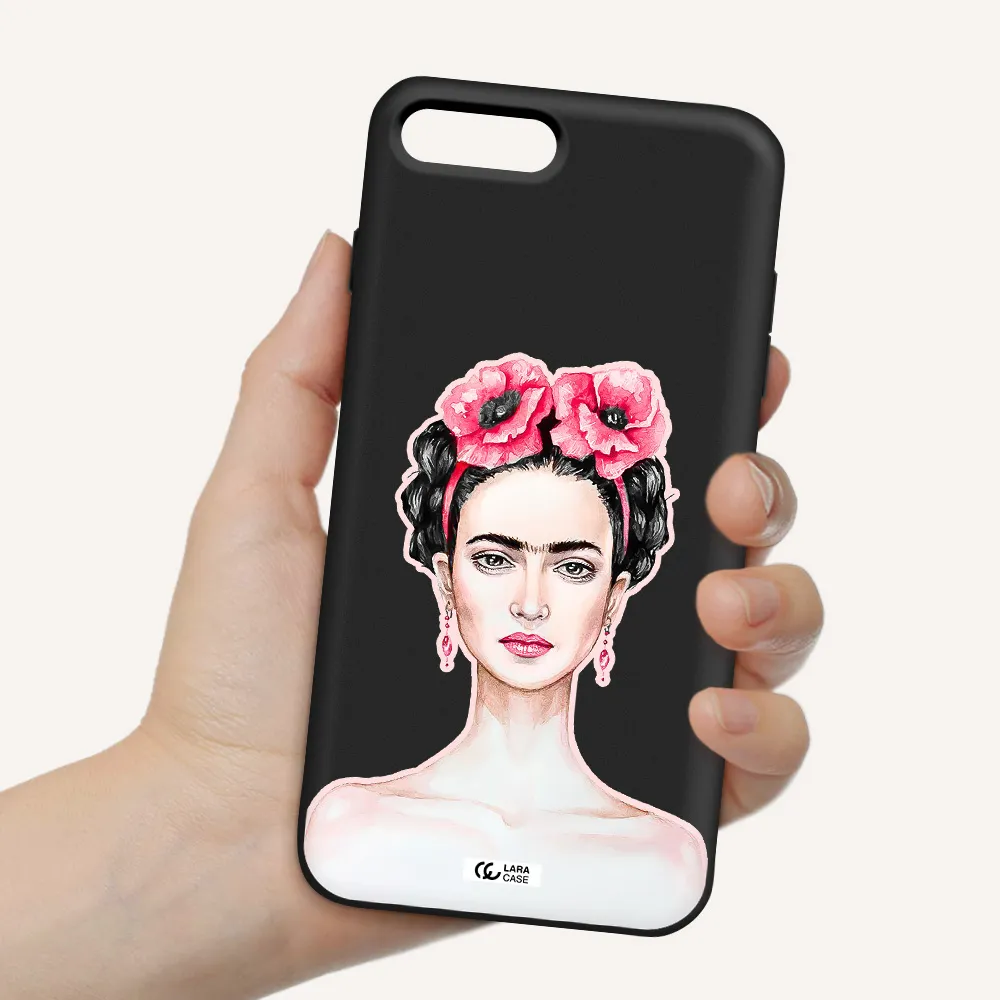 Ferida Watercolor Apple iPhone 8 plus Silicone black Case