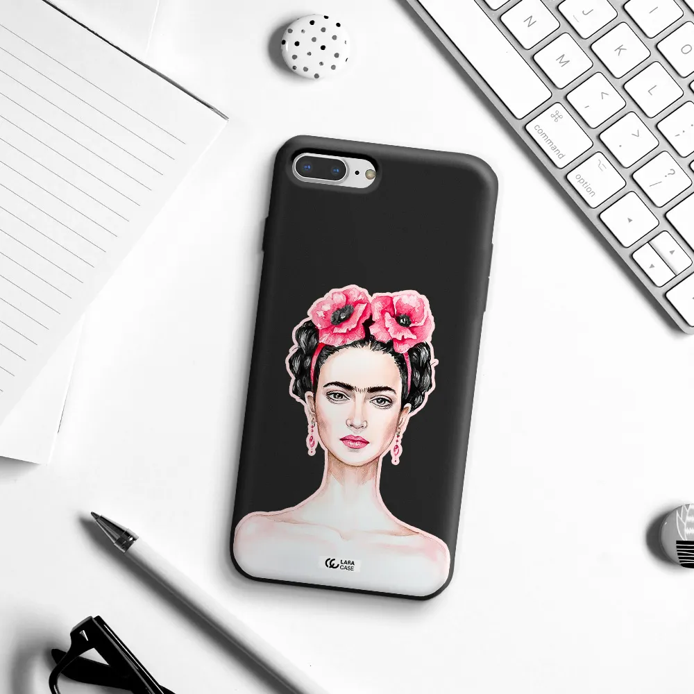 Ferida Watercolor Apple iPhone 8 plus Silicone black Case
