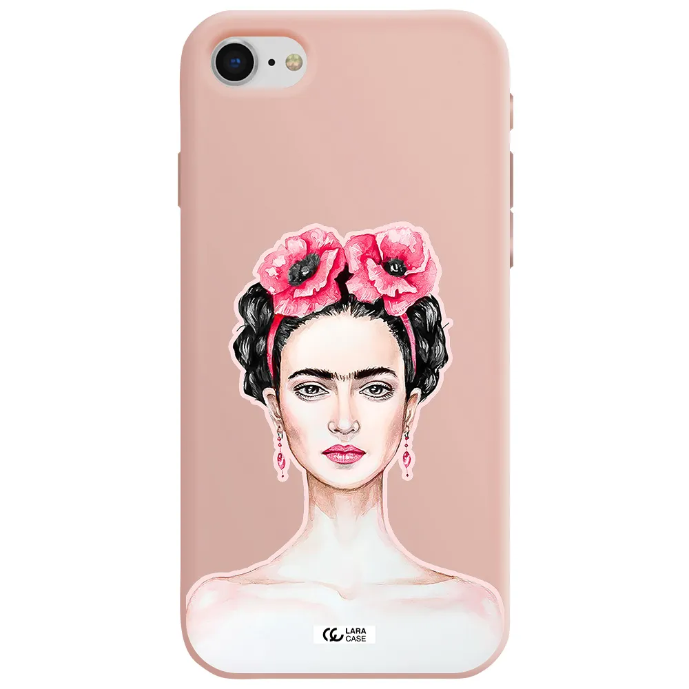 Ferida Watercolor Apple iPhone se 2020 Silicone pastel pink Case