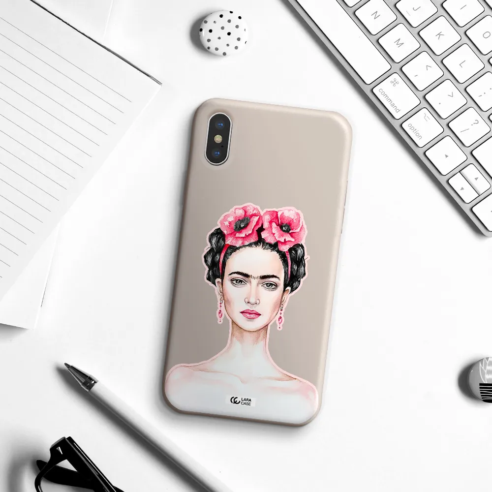 Ferida Watercolor Apple iPhone X Silicone Stone Case