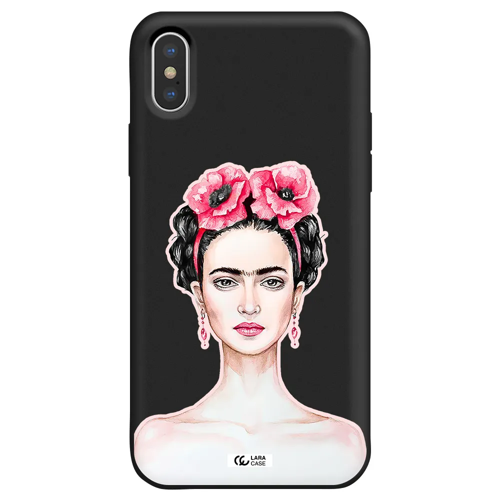 Ferida Watercolor Apple iPhone XS Silicone black Case