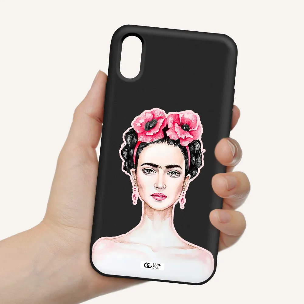 Ferida Watercolor Apple iPhone XS Silicone black Case