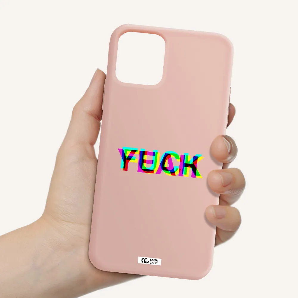 F#*K Yeah Apple iPhone 11 pro Silicone pastel pink Case