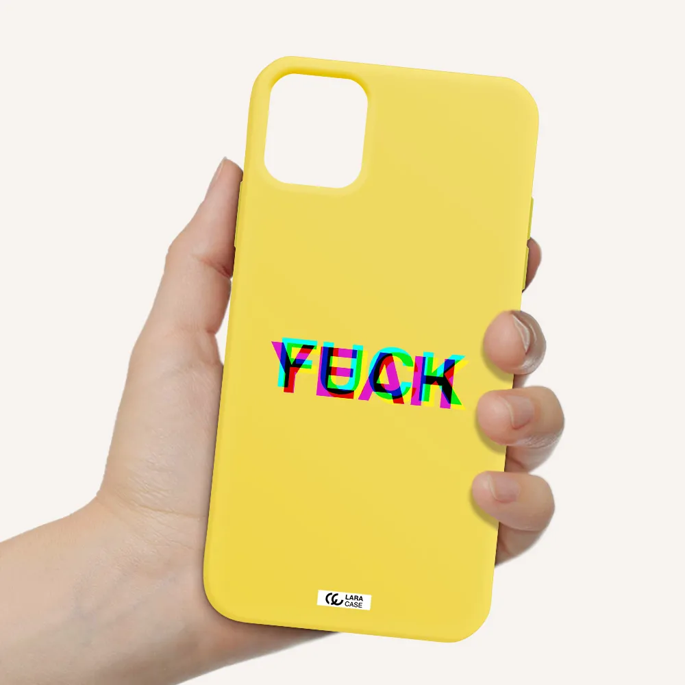 F#*K Yeah Apple iPhone 11 Silicone canary yellow Case