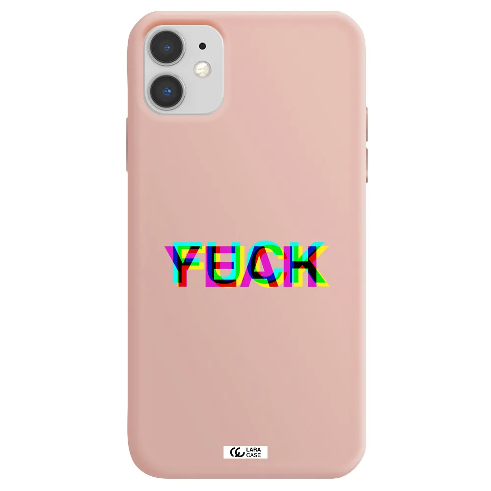 F#*K Yeah Apple iPhone 11 Silicone pastel pink Case