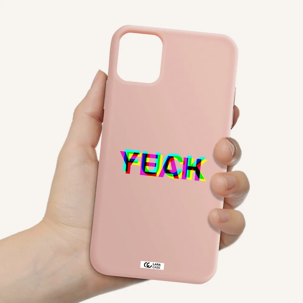 F#*K Yeah Apple iPhone 11 Silicone pastel pink Case