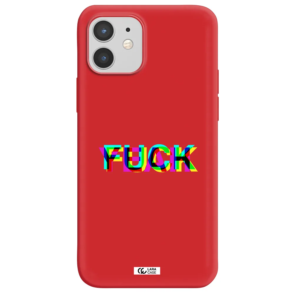 F#*K Yeah Apple iPhone 12 mini Silicone Imperial Red Case
