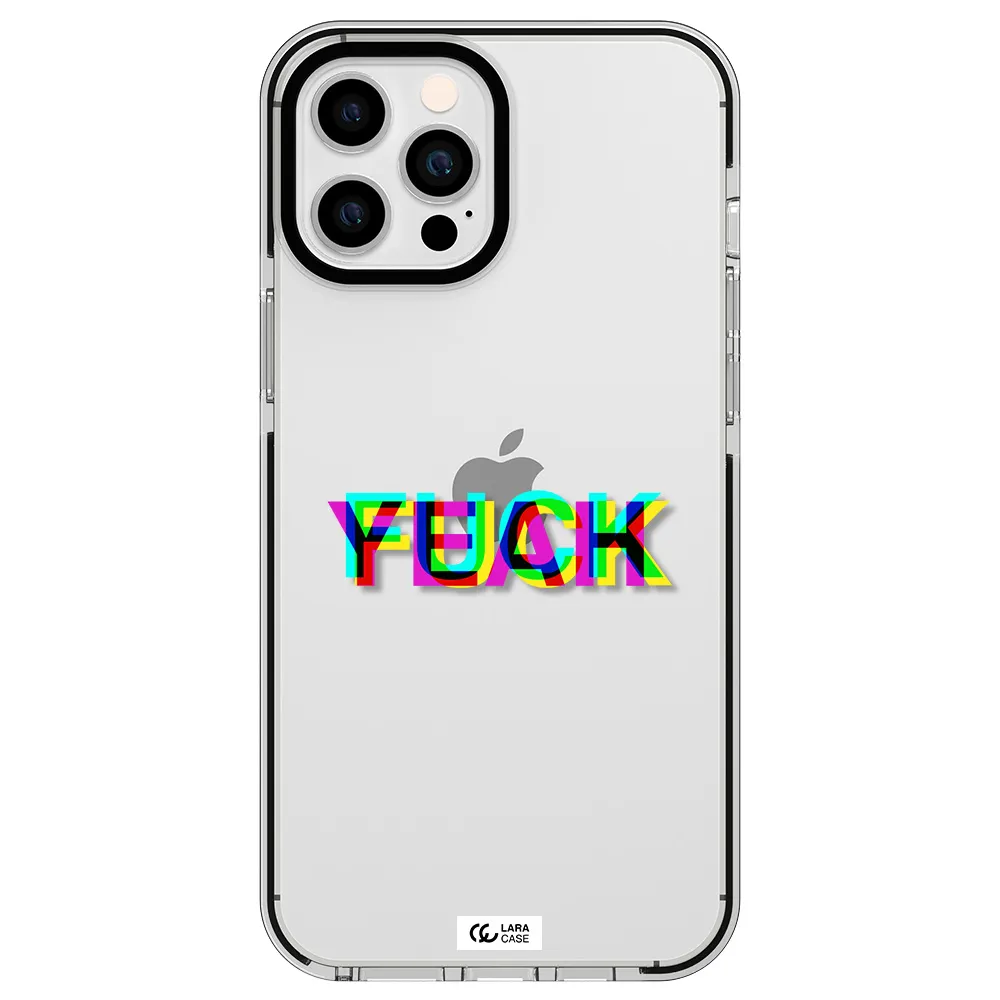 F#*K Yeah Apple iPhone 12 pro max impact black border Case