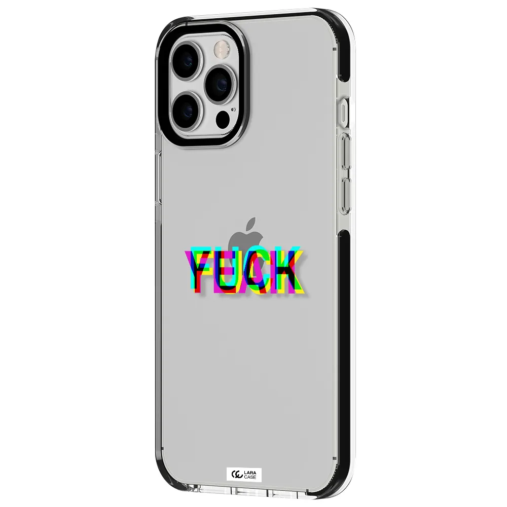 F#*K Yeah Apple iPhone 12 pro max impact black border Case