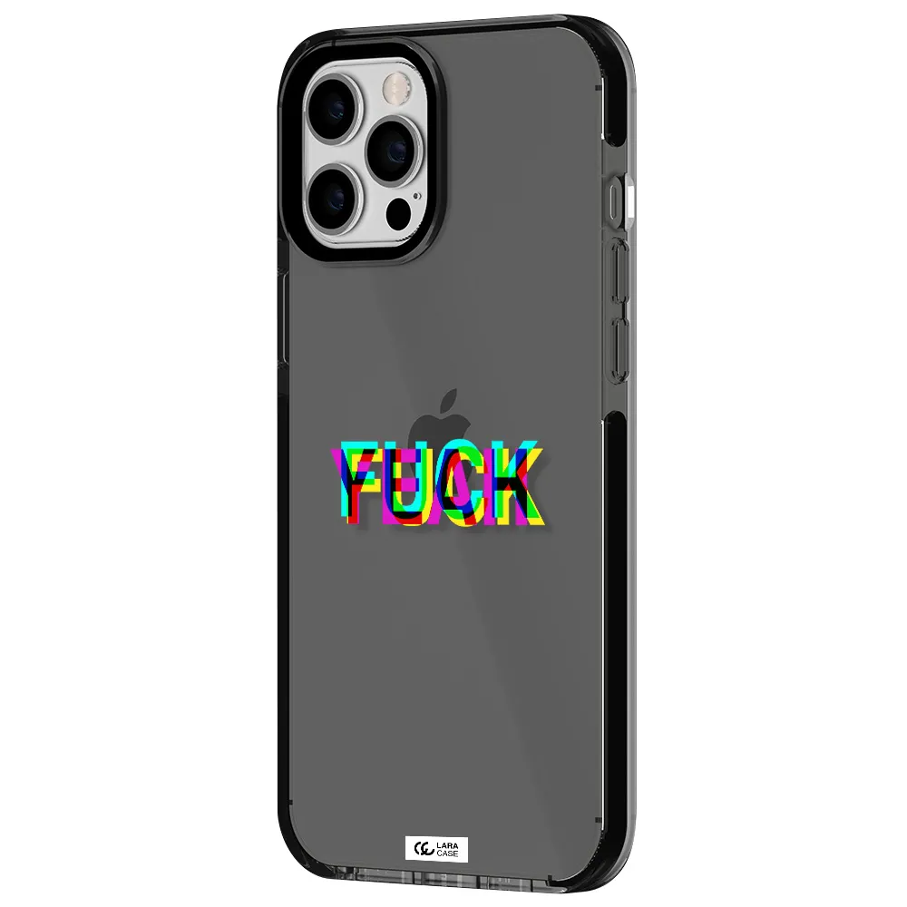 F#*K Yeah Apple iPhone 12 pro max impact Smoke Black Case
