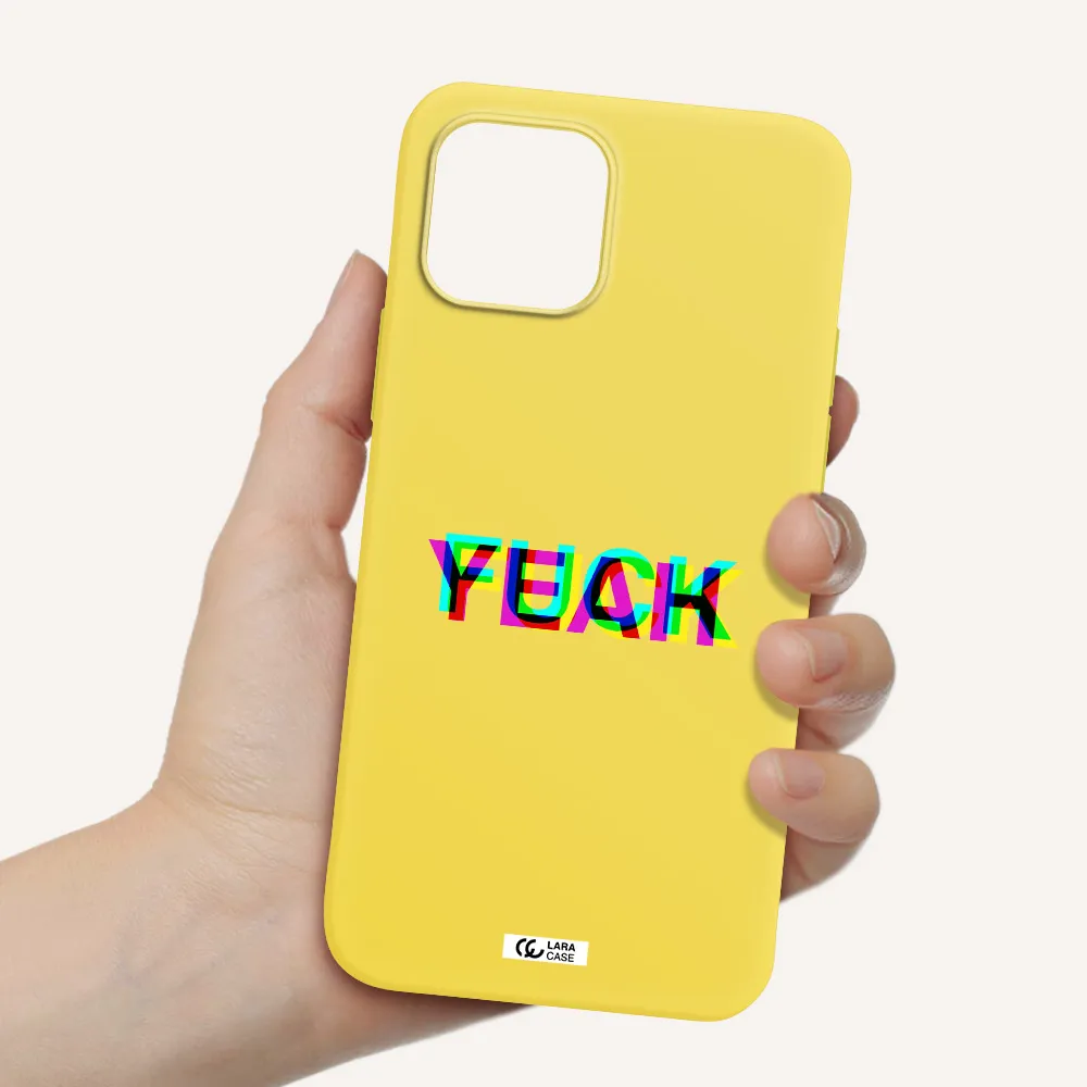 F#*K Yeah Apple iPhone 12 Silicone canary yellow Case
