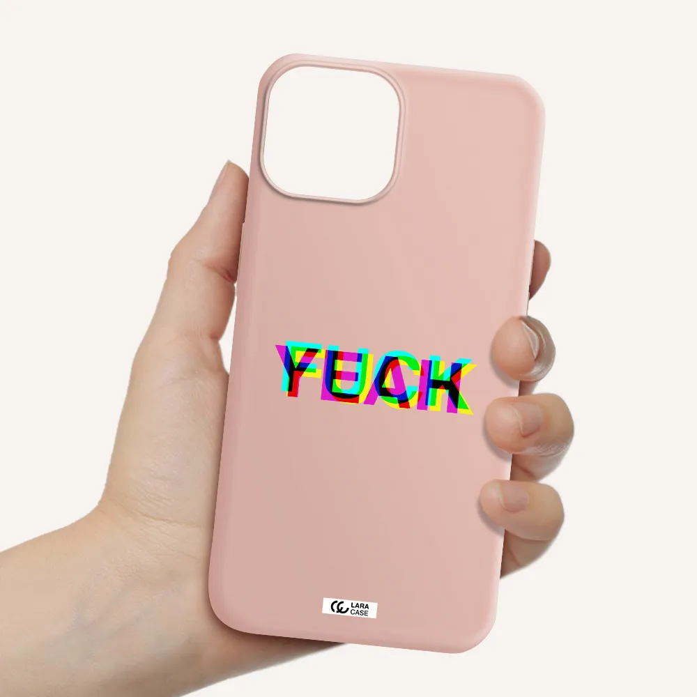 F#*K Yeah Apple iPhone 13 mini Silicone pastel pink Case