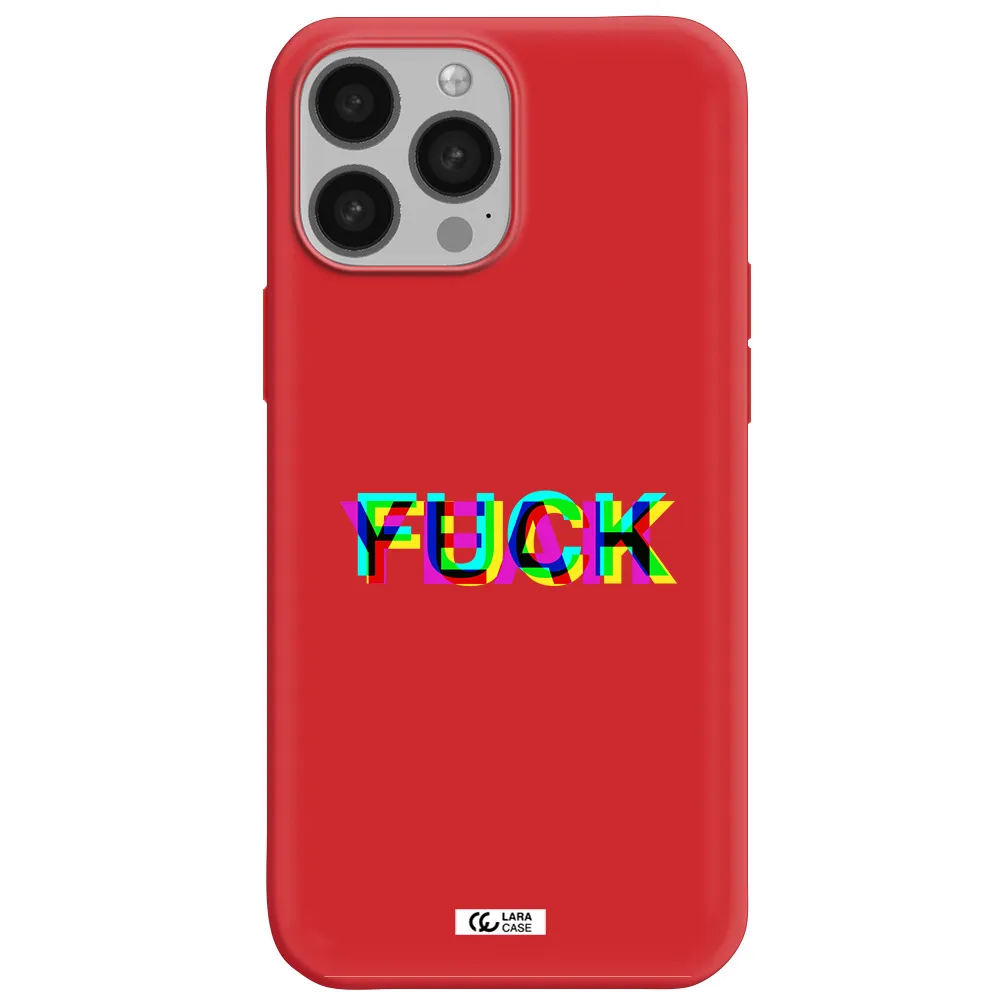 F#*K Yeah Apple iPhone 13 Pro Max Silicone Imperial Red Case