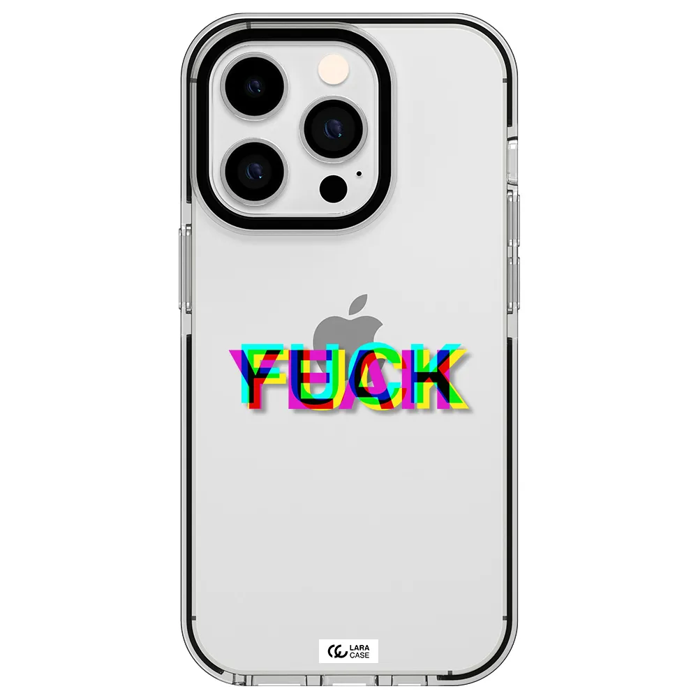 F#*K Yeah Apple iPhone 14 pro impact black border Case