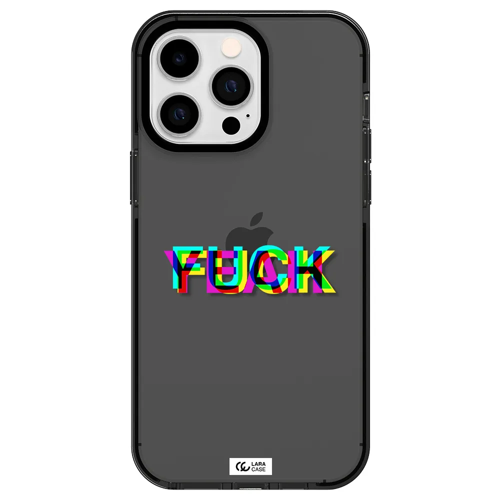F#*K Yeah Apple iPhone 14 pro max impact Smoke Black Case