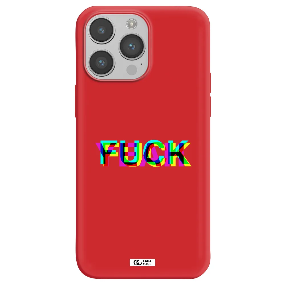 F#*K Yeah Apple iPhone 14 pro max Silicone Imperial Red Case