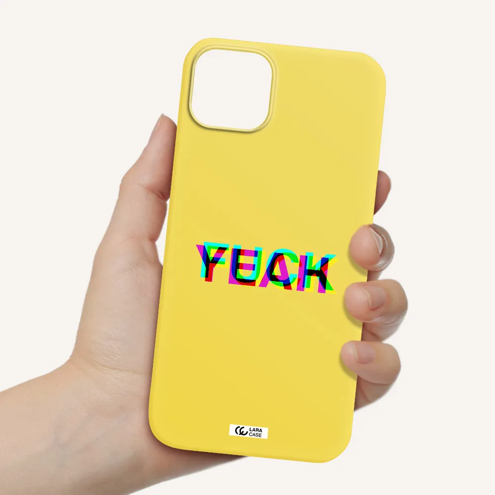 F#*K Yeah Apple iPhone 14 Silicone canary yellow Case