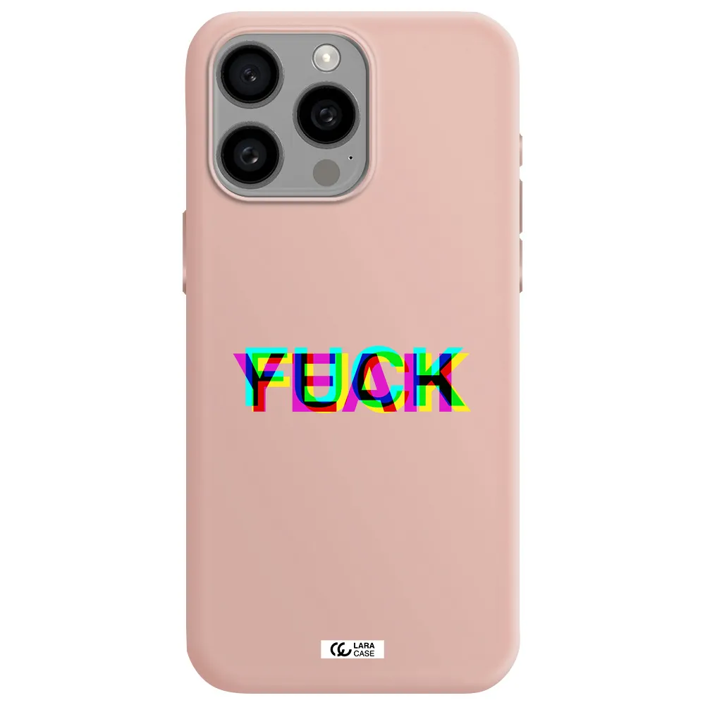 F#*K Yeah Apple Iphone 15 Pro max Silicone pastel pink Case