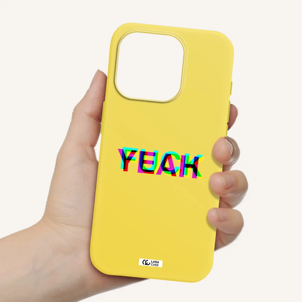 F#*K Yeah Apple Iphone 15 Pro Silicone Canary Yellow Case