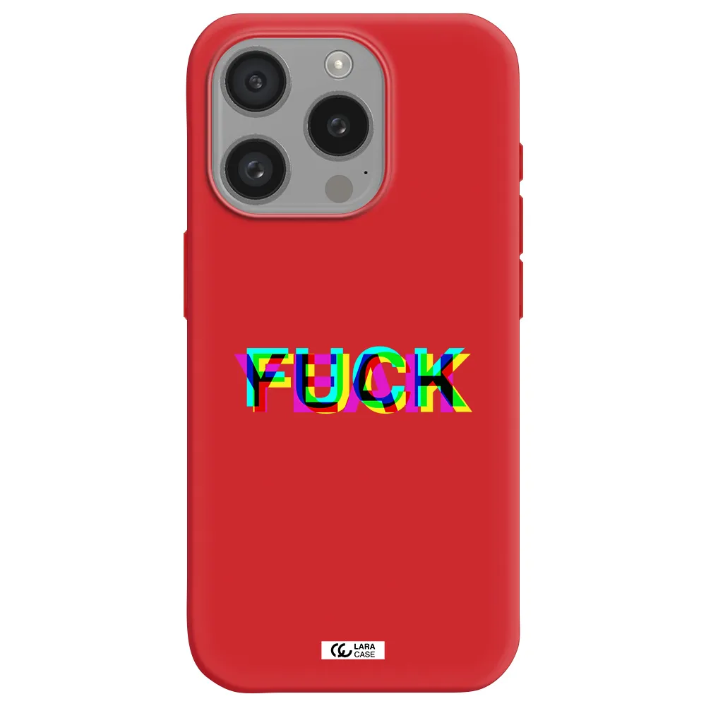 F#*K Yeah Apple Iphone 15 Pro Silicone Imperial Red Case