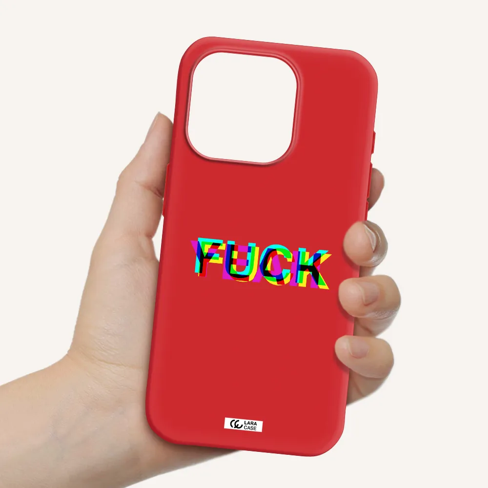 F#*K Yeah Apple Iphone 15 Pro Silicone Imperial Red Case