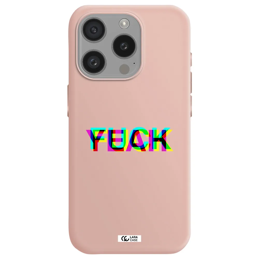 F#*K Yeah Apple Iphone 15 Pro Silicone Pastel Pink Case