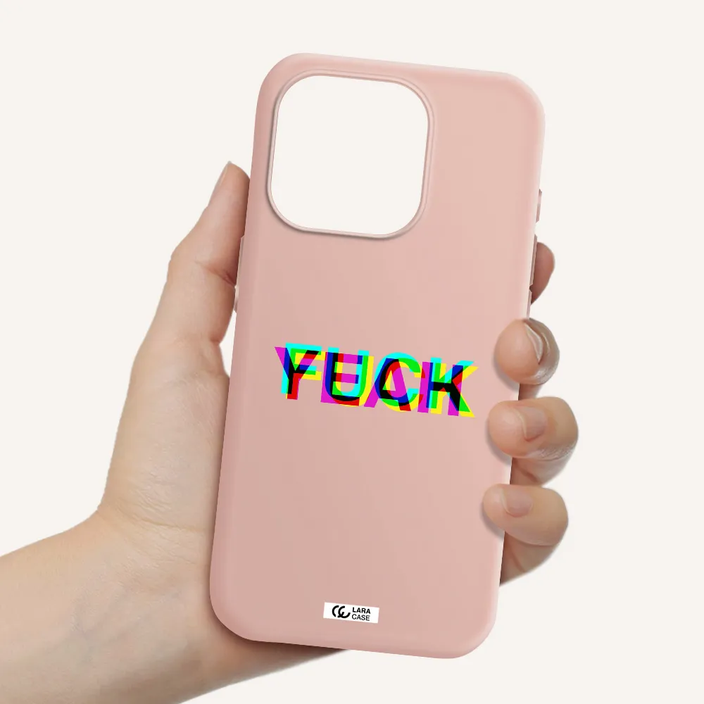 F#*K Yeah Apple Iphone 15 Pro Silicone Pastel Pink Case