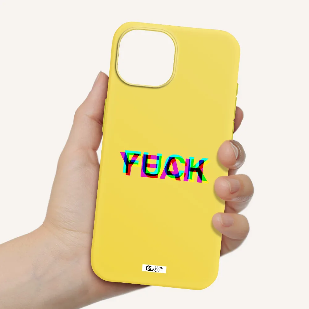F#*K Yeah Apple iPhone 15 Silicone canary yellow Case