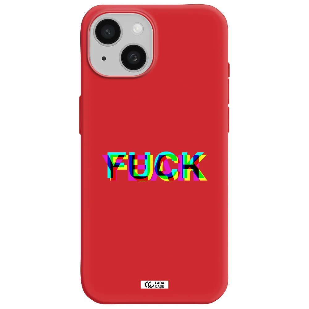 F#*K Yeah Apple Iphone 15 Silicone Imperial Red Case