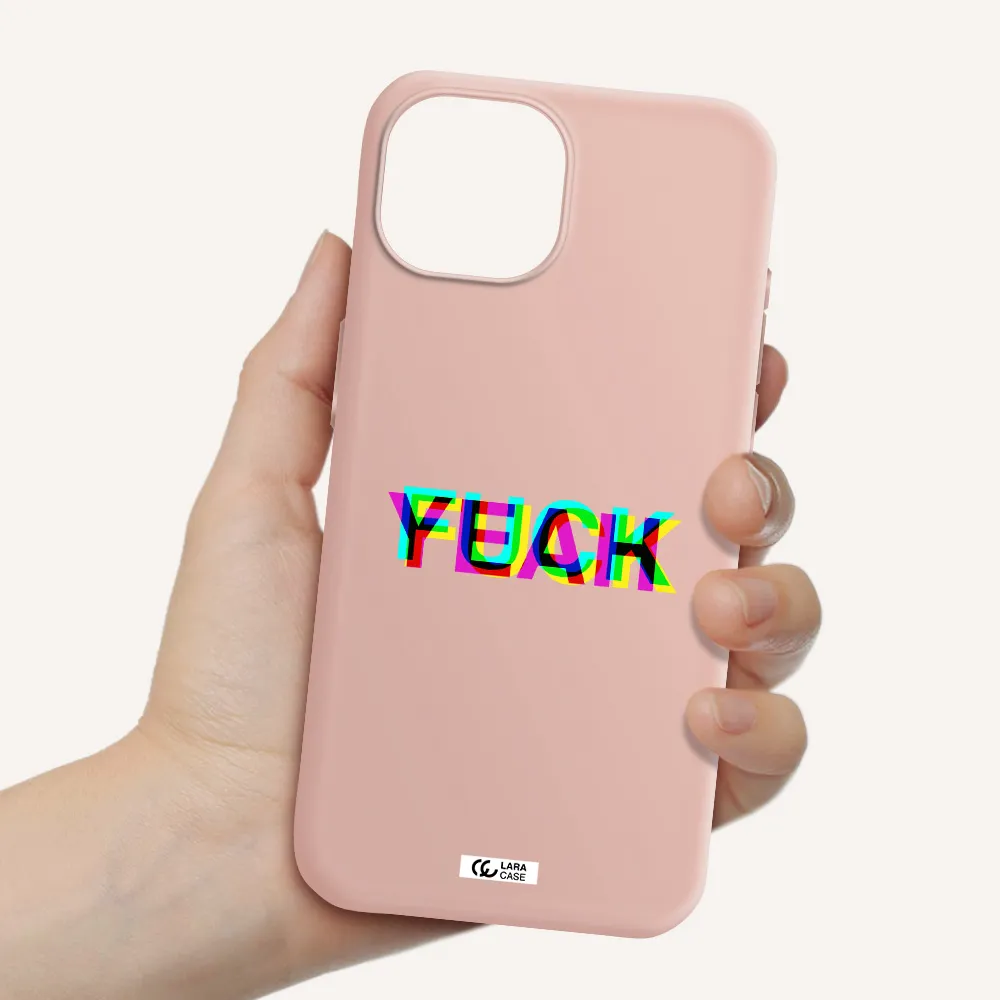 F#*K Yeah Apple Iphone 15 Silicone Pastel Pink Case