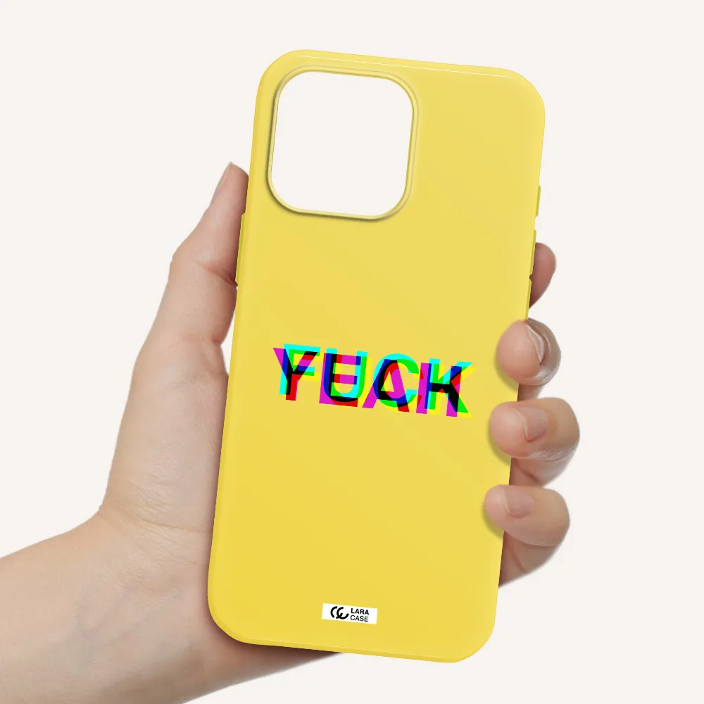 F#*K Yeah Apple Iphone 16 Pro Max Silicone Canary Yellow Case