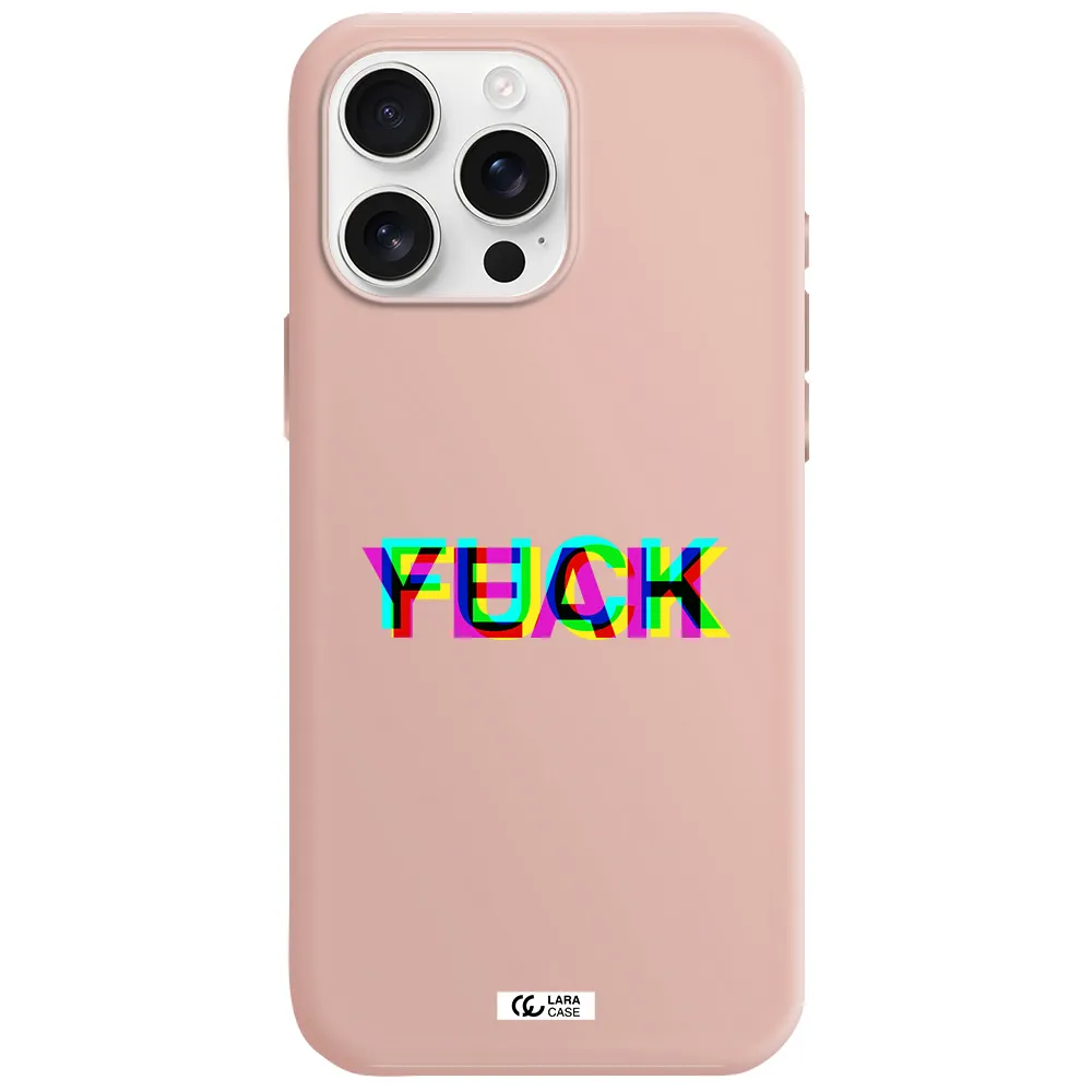 F#*K Yeah Apple Iphone 16 Pro Max Silicone Pastel Pink Case