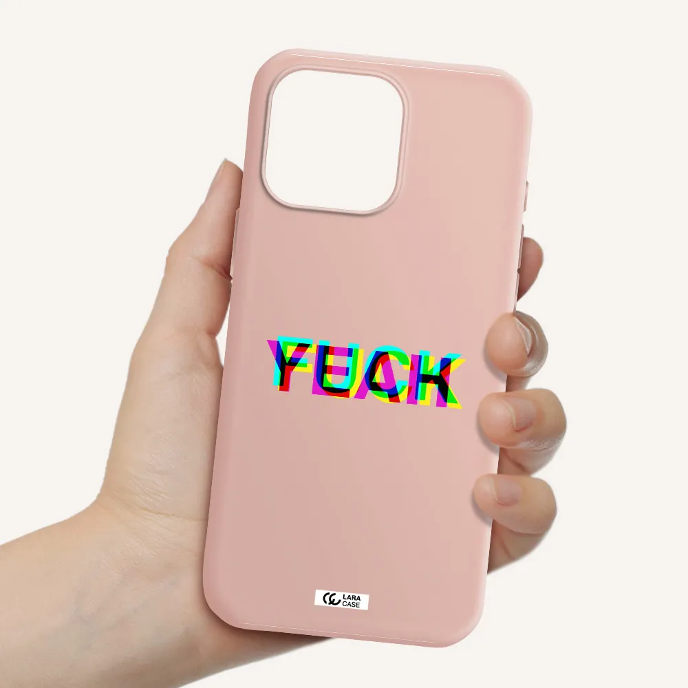 F#*K Yeah Apple Iphone 16 Pro Max Silicone Pastel Pink Case