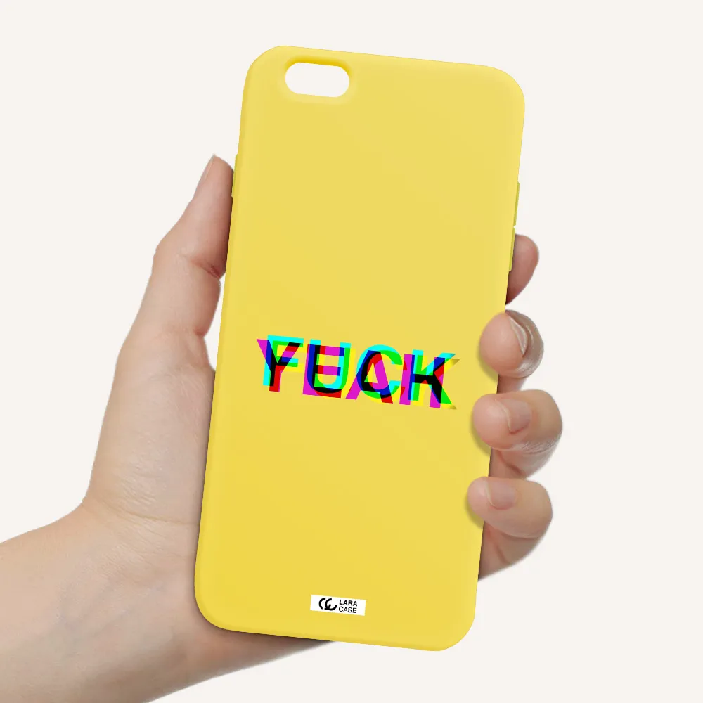 F#*K Yeah Apple iPhone 6 plus Silicone canary yellow Case