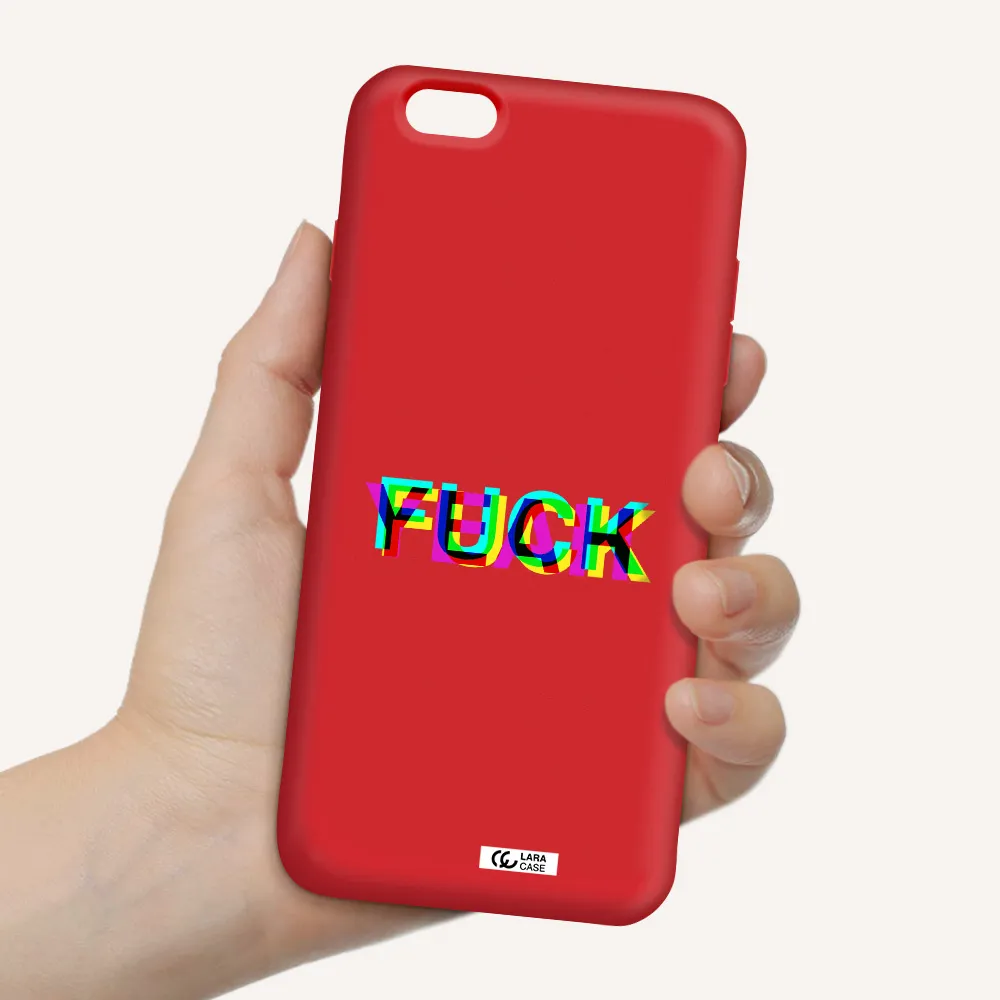 F#*K Yeah Apple iPhone 6 s plus Silicone Imperial Red Case