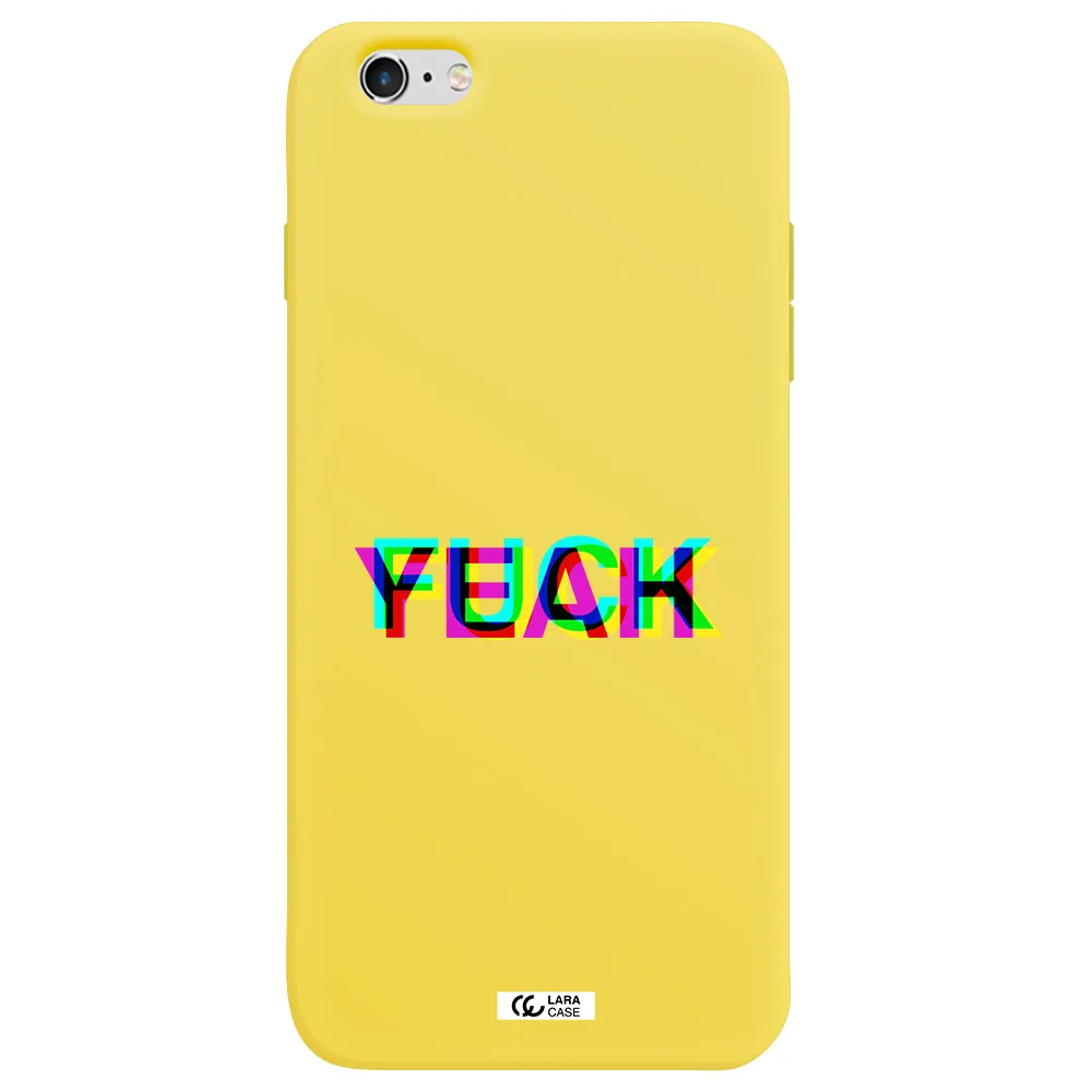 F#*K Yeah Apple iPhone 6S Silicone canary yellow Case