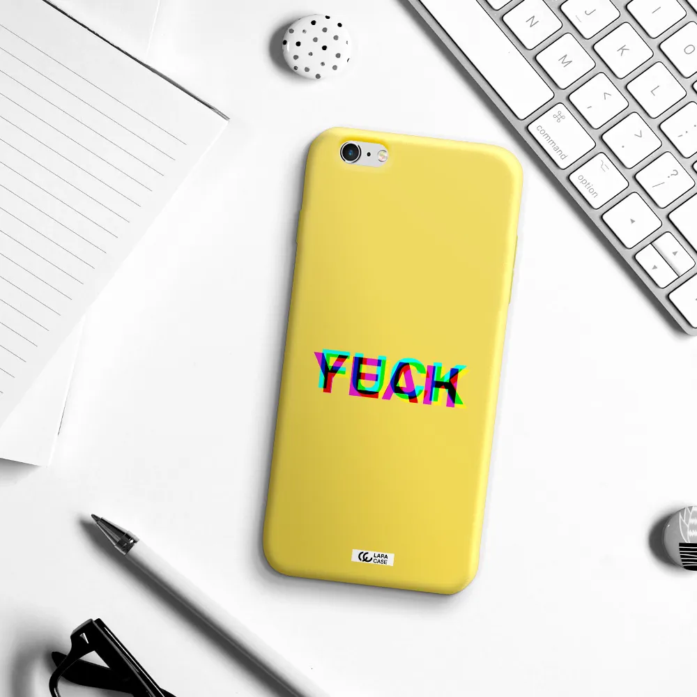 F#*K Yeah Apple iPhone 6S Silicone canary yellow Case